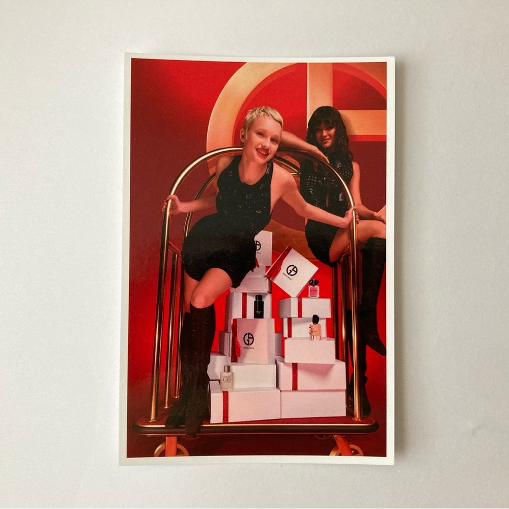 Giorgio Armani Postcard Promo Card Collectible New